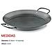 Padella per paella in acciaio al carbonio 60149, antiaderente, adatta a fornelli a gas. - Foto miniatura 3