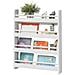 Libreria Bianca Legno, Libreria A Muro Porta Libri Bambini 4 Ripiani, L60*a80*p12cm Kmb08-k-w - Foto miniatura 3
