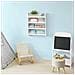 Libreria Bianca Legno, Libreria A Muro Porta Libri Bambini 4 Ripiani, L60*a80*p12cm Kmb08-k-w - Foto miniatura 7