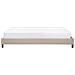Letto Imbottito Beige Con Telaio 140 X 200 Cm Roanne - Foto miniatura 2