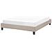 Letto Imbottito Beige Con Telaio 140 X 200 Cm Roanne - Foto miniatura 11