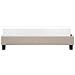 Letto Imbottito Beige Con Telaio 140 X 200 Cm Roanne - Foto miniatura 7