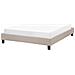 Letto Imbottito Beige Con Telaio 140 X 200 Cm Roanne - Foto miniatura 8