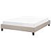 Letto Imbottito Beige Con Telaio 140 X 200 Cm Roanne - Foto miniatura 1