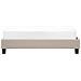 Letto Imbottito Beige Con Telaio 140 X 200 Cm Roanne - Foto miniatura 9