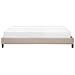 Letto Imbottito Beige Con Telaio 140 X 200 Cm Roanne - Foto miniatura 10
