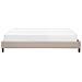 Letto Imbottito Beige Con Telaio 140 X 200 Cm Roanne - Foto miniatura 6