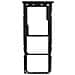 Alloggio Sim Samsung Galaxy A21s Supporto Scheda Sim + Scheda Micro Sd - Nero - Foto miniatura 1