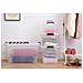 Scatola Trasparente Grigia 40l Con Coperchio Home Box - Foto miniatura 2