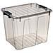 Scatola Trasparente Grigia 40l Con Coperchio Home Box - Foto miniatura 1