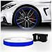 Wheel Trim Strisce Adesive Rifrangenti Con Applicatore Per Cerchi Auto, Blu, 7 Mm X 6 Mt - Foto miniatura 1