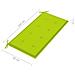 Cuscino Per Panca Giardino Verde Brillante 100x50x4 Cm Tessuto - Foto miniatura 5
