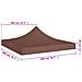Tetto Per Tendone Per Feste 2x2 M Marrone 270 G / m? - Foto miniatura 3