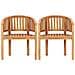 Set Salotto da Giardino 4 pz Design Curvo in Massello di Teak - Foto miniatura 5