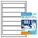 File Labels white 192x38 SuperPrint 700 pcs. , Bianco, Labels / pack - 700 pcs. Sheets / pack - 100 pcs, 192 x 38 mm, A4 sheets, opaque, for file folder - Foto miniatura 2