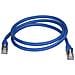 Cavo di Rete Ethernet Cat6a - Cavo Schermato STP da 1m - Cavo RJ45 Antigroviglio - Blu - Foto miniatura 3