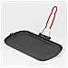 Padella griglia per Carne, Rettangolare, in Fusione di Alluminio, 37 x 22 cm, Colore: Nero - Foto miniatura 1