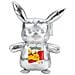 Pokémon 25th Anniversary Select Plush Figure Silver Version Pikachu 30 Cm - Foto miniatura 2