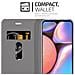 Custodia Compatibile Con Samsung Galaxy A10s In Grigio Nero - Coperchio Protettiva Con Chiusura Magnetica, Funzione Stand E Tasca Per Le Carte - Foto miniatura 4