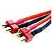 1 Pezzo T Plug Cavo T-deans Parallelo Per Connettori Maschio E Femmina Per Batteria Lipo Rc - Foto miniatura 2