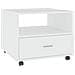 Tavolino Da Salotto Bianco 55x55x45 Cm In Legno Multistrato - Foto miniatura 1