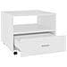 Tavolino Da Salotto Bianco 55x55x45 Cm In Legno Multistrato - Foto miniatura 5