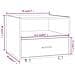 Tavolino Da Salotto Bianco 55x55x45 Cm In Legno Multistrato - Foto miniatura 7