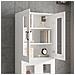 Armadietto Pensile A Parete Bianco 69,5x34x90 Cm - Foto miniatura 9