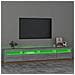 Mobile Porta TV con Luci LED Grigio Sonoma 240x35x40 cm - Foto miniatura 4