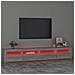 Mobile Porta TV con Luci LED Grigio Sonoma 240x35x40 cm - Foto miniatura 5