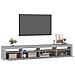 Mobile Porta TV con Luci LED Grigio Sonoma 240x35x40 cm - Foto miniatura 6