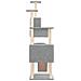 Albero Per Gatti Con Tiragraffi In Sisal Grigio Chiaro 168 Cm - Foto miniatura 3