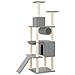 Albero Per Gatti Con Tiragraffi In Sisal Grigio Chiaro 168 Cm - Foto miniatura 4