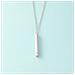 Collana Con Ciondolo A Cilindro In Acciaio Inossidabile - Design Semplice E Alla Moda Silver - Foto miniatura 4