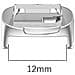 Supporto E Perno In Acciaio Inossidabile Per Fitbit Inspire 3 Silver - Foto miniatura 4