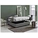 Letto Matrimoniale Mirta, Letto Contenitore Con Rivestimento In Tessuto, 100% Made In Italy, Apertura Frontale, Con Materasso Cm 160x200 Incluso, Grigio - Foto miniatura 3