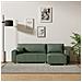 Cosy Divano Ad Angolo Trasformabile In Velluto A Coste Verde - Foto miniatura 10