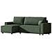 Cosy Divano Ad Angolo Trasformabile In Velluto A Coste Verde - Foto miniatura 8
