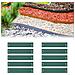 Set Di 10 Bordure Per Aiuole 13,5 Cm X 120 Cm, Verde | Aiuole Giardino | Cordoli Per Aiuole - Foto miniatura 1