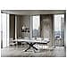 Tavolo Allungabile 90x160/264 Cm Volantis Evolution Telaio Antracite - Bianco Frassino - Foto miniatura 4