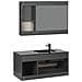 Set Di Mobili Da Bagno Teruel Nero - Foto miniatura 3