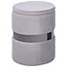 Set Di 2 Pouf Contenitore Doris Velluto Grigio Chiaro - Foto miniatura 2
