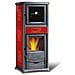 Stufa A Legna Con Forno Per Cucinare 9,1 Kw Rossella Plus Evo - Red - Foto miniatura 1