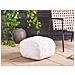 Pouf Bodla Materiale Sintetico Bianco - Foto miniatura 1
