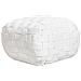 Pouf Bodla Materiale Sintetico Bianco - Foto miniatura 2