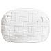Pouf Bodla Materiale Sintetico Bianco - Foto miniatura 3