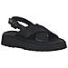 Black Casual Open Sandals Sandali Pelle Scarpe Donna Nero Eu 40, 5-28201-20 001 - Foto miniatura 1