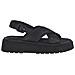 Black Casual Open Sandals Sandali Pelle Scarpe Donna Nero Eu 40, 5-28201-20 001 - Foto miniatura 2