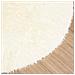 Tappeto Shaggy a Pelo Lungo NAVARRA Crema 160x160 cm poliestere - Foto miniatura 6