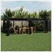 Gazebo Con Pareti In Rete Antracite 6x3 M In Acciaio - Foto miniatura 1